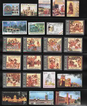 Shobhaphila's MNH Commemorative Year Pack stamps 2009 (107 Nos.)