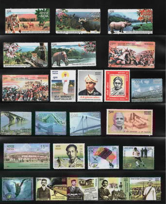 Shobhaphila's MNH Commemorative Year Pack Stamps 2007 (72 Nos.)