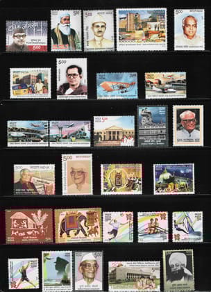 Shobhaphila's MNH Commemorative Year Pack stamps 2012 (47 Nos.)