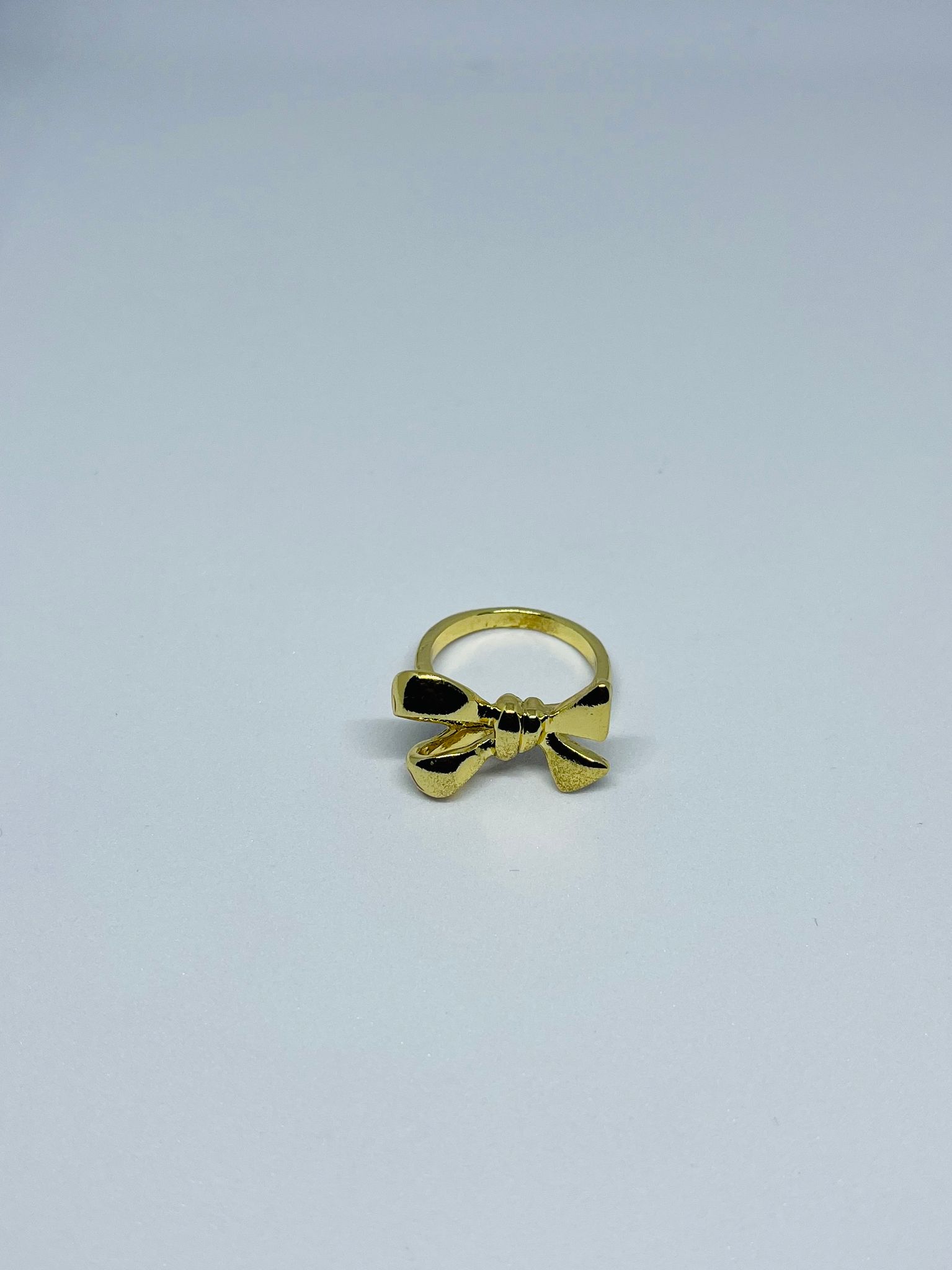 Elegant Gold Bow Design Fashion Ring for Women