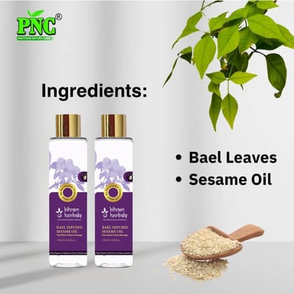 PNC-Beal Infused Seasame Oil 120ml. Way To Body Pain Relief Management