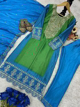Beautiful Party Wear look Top Bottom And Dupatta Beautiful Party Wear look Top Bottom And Dupatta