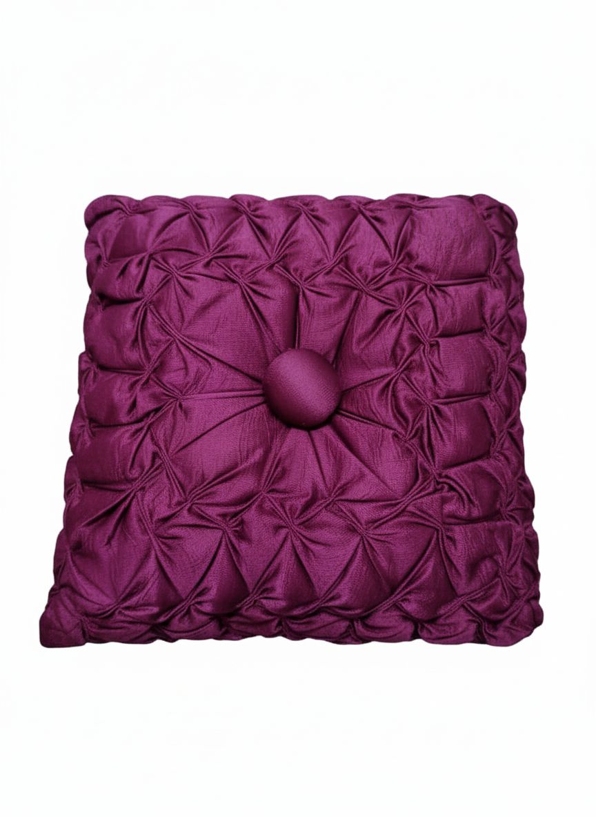 The Majestic Magenta Pintuck Cushion