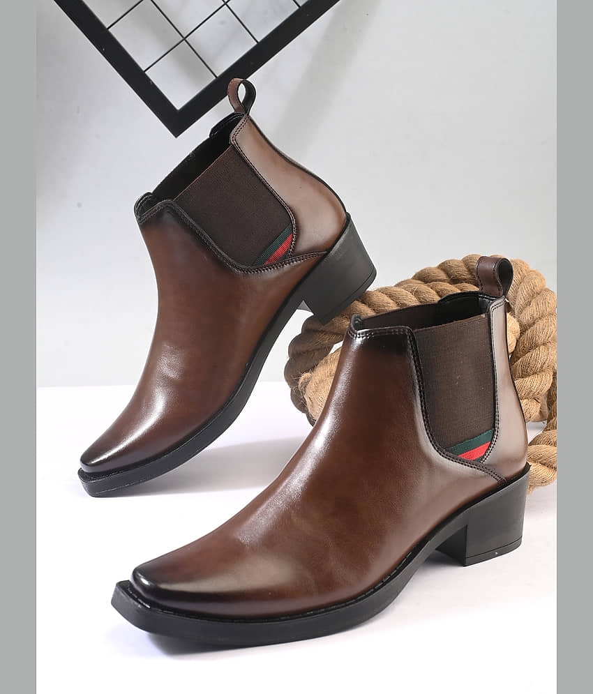 Sir Corbett Brown Men's Chelsea Boots