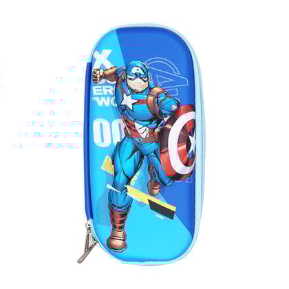 Captain America Pouch | Kids Pencil Case Organizer for School | Pencil Pouch | Cartoon Pencil Pouch | Pencil Case | Personalised Pencil Case | Pencil Bag | Cute Pencil Cases | Large Pencil Case | Small Pencil Case 