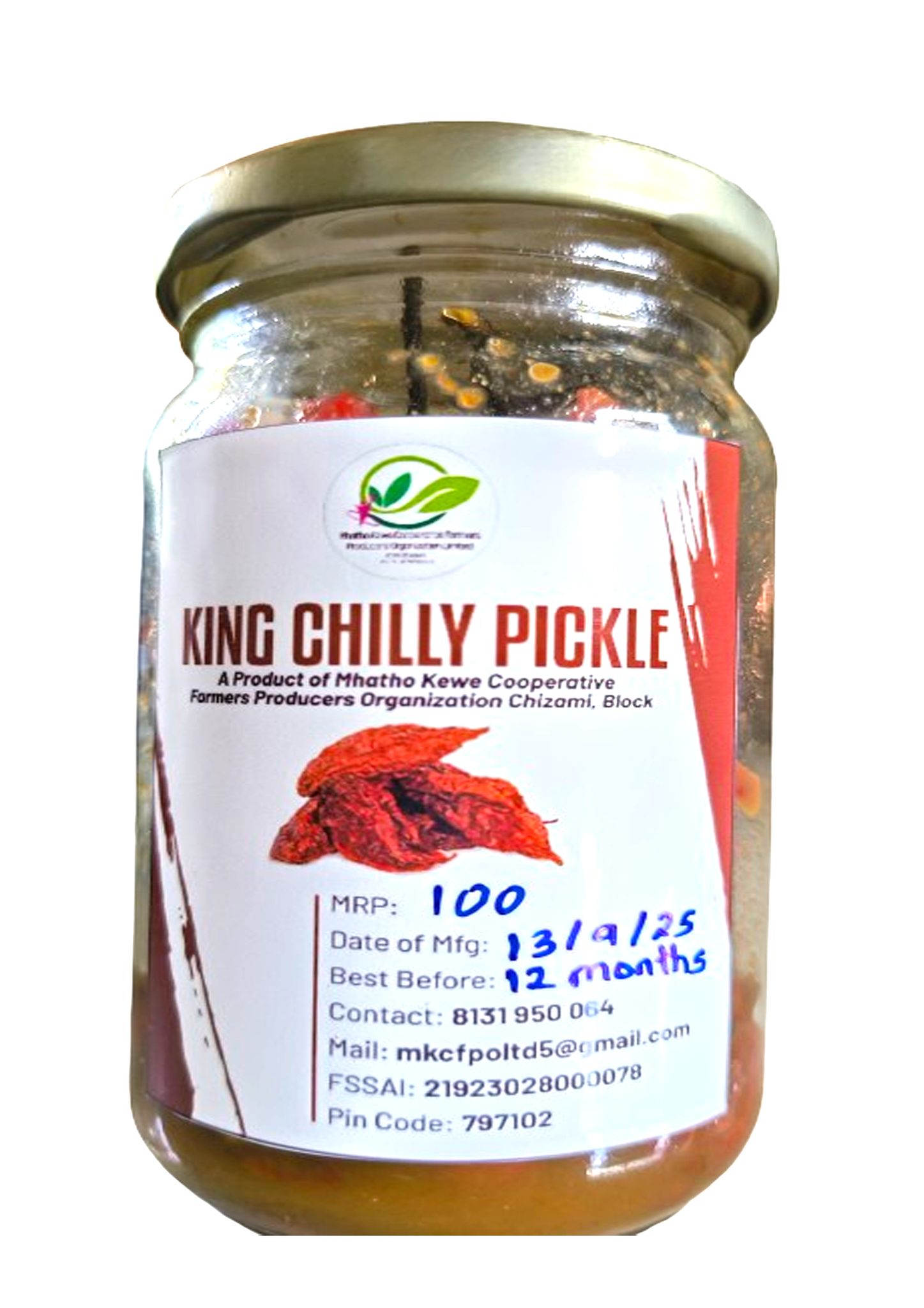 King Chilly Pickle by Mhatho Kewe Cooperative