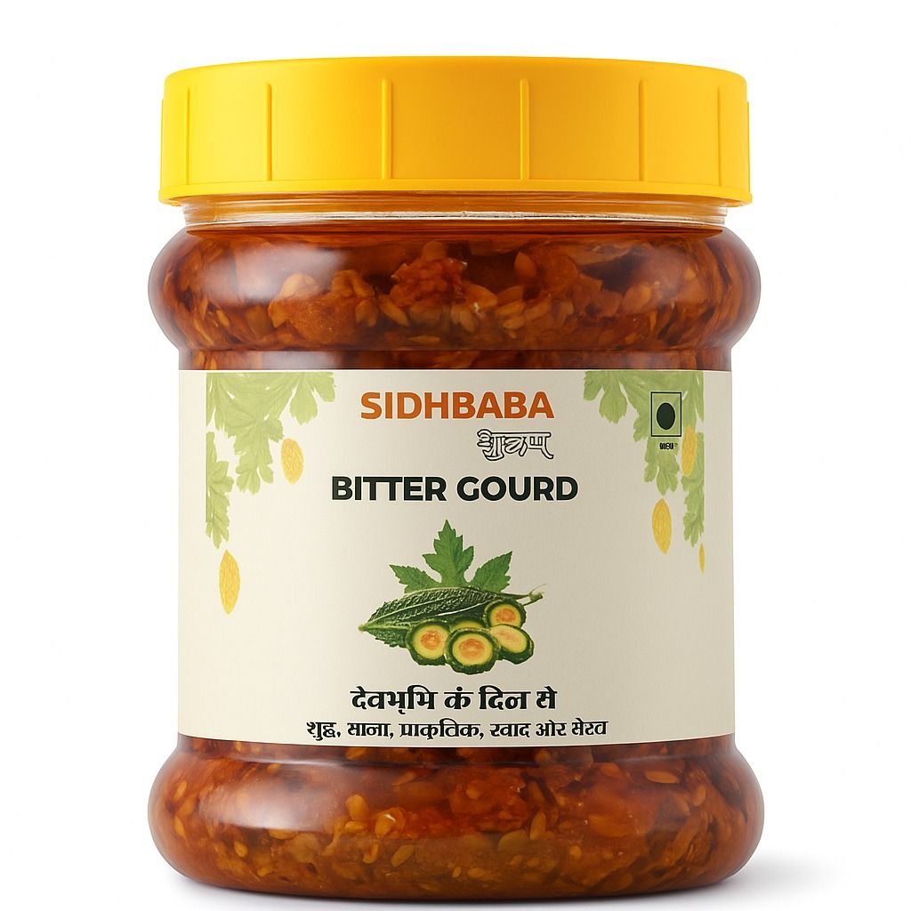 SIDHBABA  Authentic Bitter Gourd Pickle (Karela Achaar) - Pure & Natural