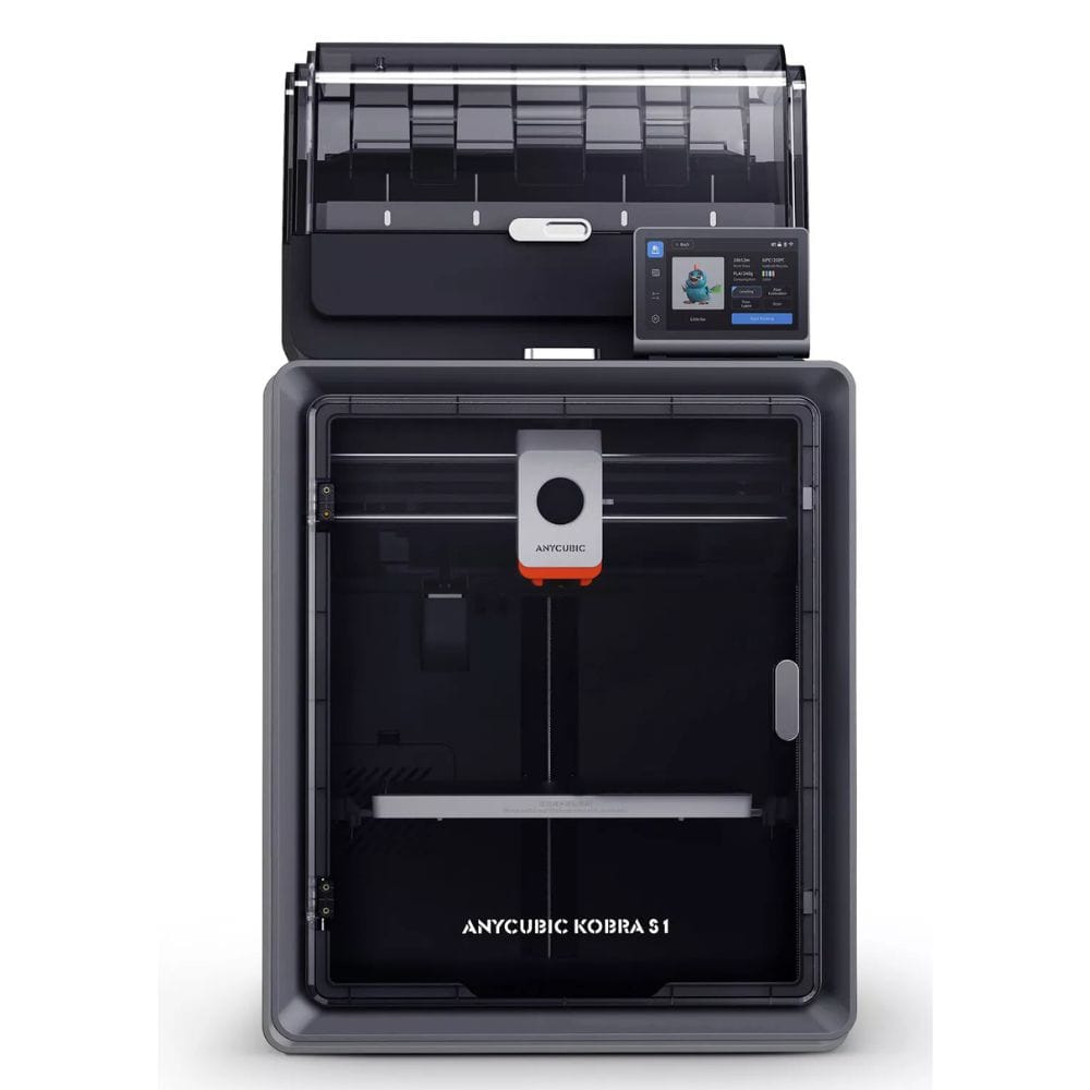 Anycubic 3D Printer Kobra S1 Combo, Multi-Color 3D Printer Max 600mm/s High Speed Printing High Precision, Works Right Out of Box Sealed Storage Intelligent Mult-Filament Drying 9.8"x9.8"x9.8"