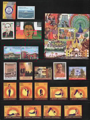 Shobhaphila's MNH Commemorative Year Pack stamps 2016 (95 Nos.)
