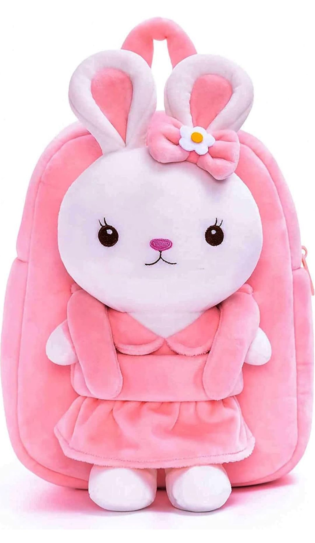 Kids Velvet School Bag Soft Plush Standard Cute Backpack Baby Girl Preschool Mini Travel Bags Ideal for Baby Girl & Baby Boy & Toddlers Picnic Carry Travelling Bags (2-5 Years)