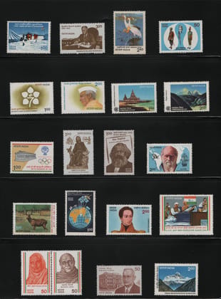 Shobhaphila's Indian MNH Commemorative Year  Pack Stamps 1983 ( 36 Stamps)