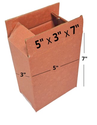 ELVEN 5 Ply 5"x3"x7 White Cardboard Box for Packaging | Corrugated Box for Packing