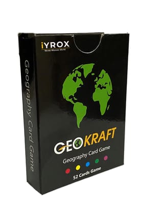 iYROX Kids Country Trump Cards – Geography Game & Educational Toy, Pack of 5 | Ages 5-12, Multicolor