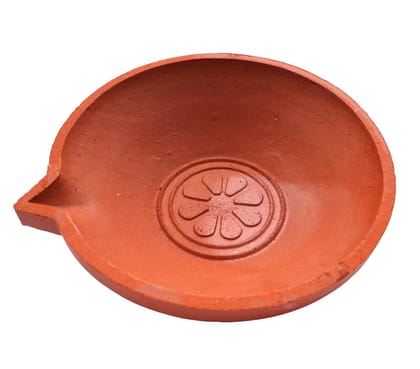 Traditional Terracotta Clay Diya for Pooja, Diwali & Home Decor - Handmade Earthen Oil Lamp