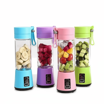 Portable USB Rechargeable Mini Fruit Blender & Smoothie Maker - Assorted Colors