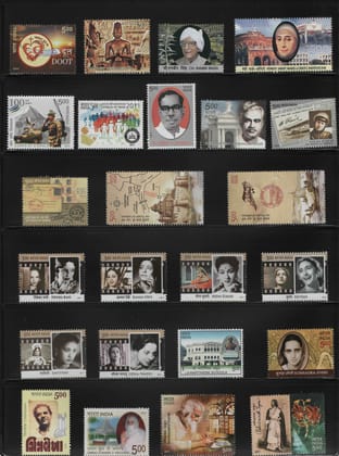 Shobhaphila's MNH Commemorative Year Pack stamps 2011 (62 Nos.with Gandhiji )