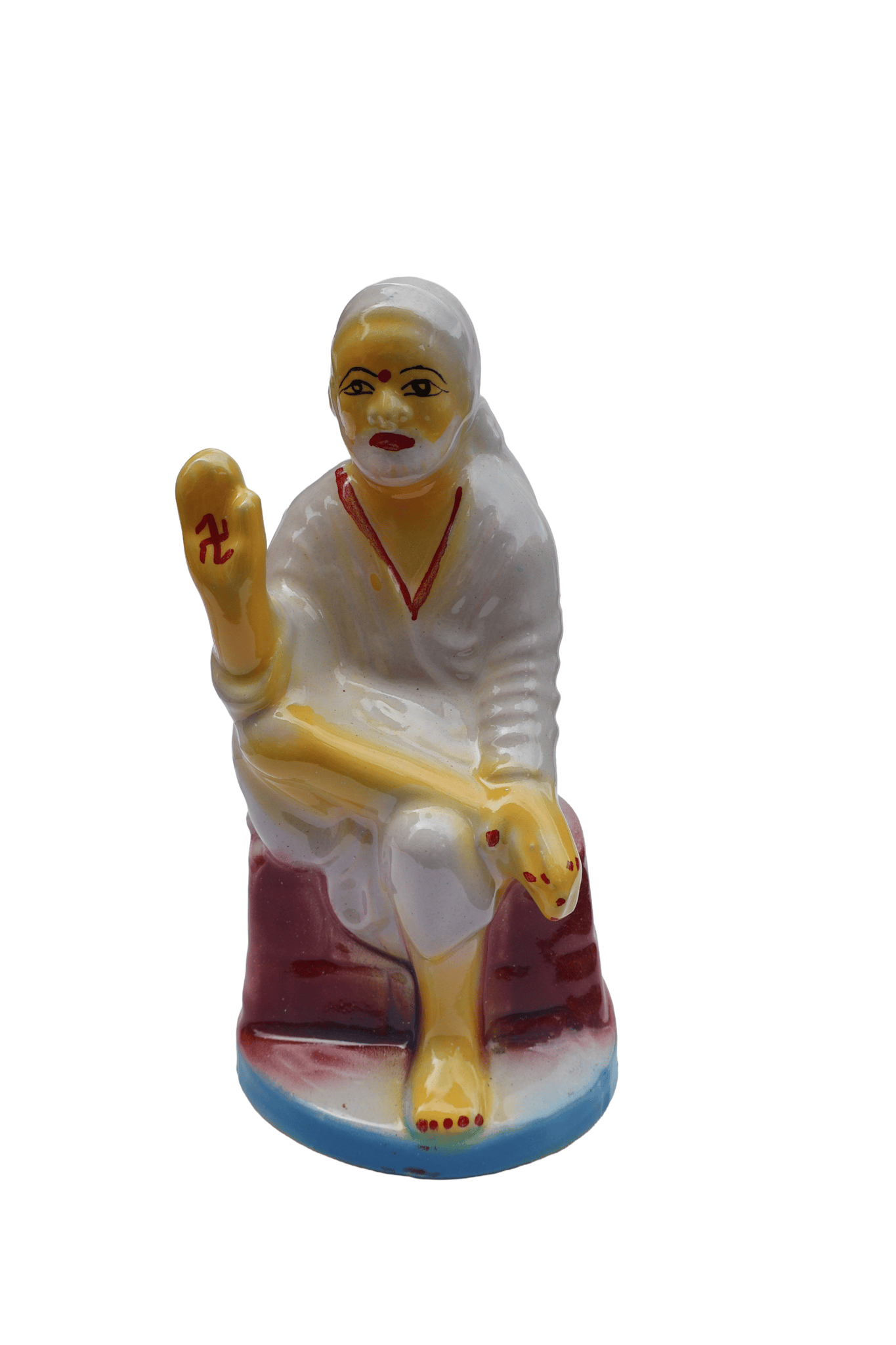 Divine Sai Baba Seated Idol Statue for Home Temple & Decor