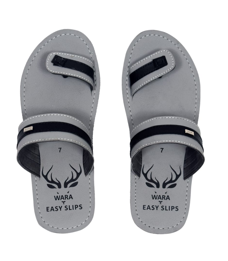 Men's Grey Casual Daily Slipper