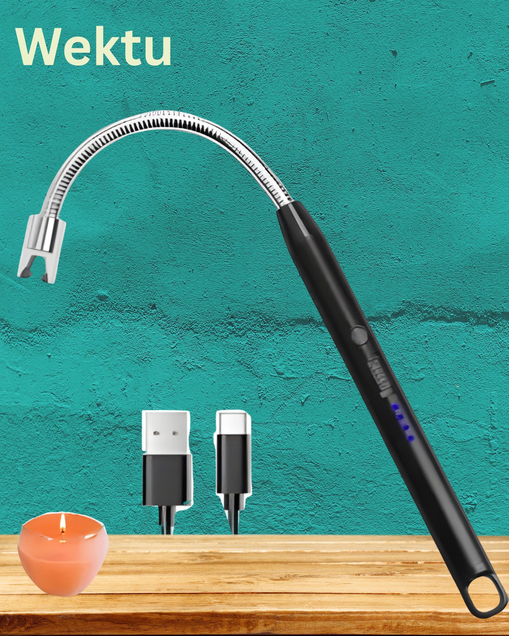 Wektu USB Rechargeable Flexible Arc Lighter with Flameless Plasma Technology