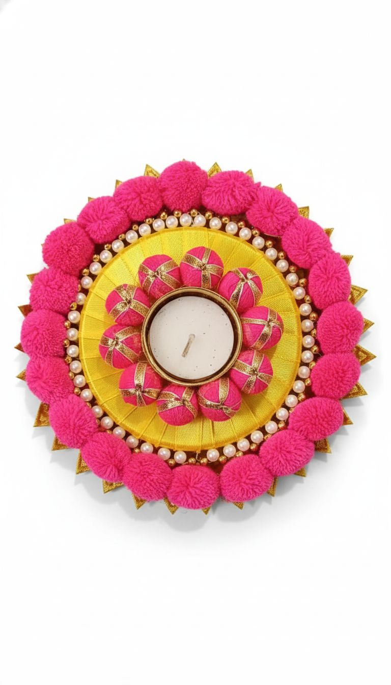 Radiant Bloom Pearl Candle