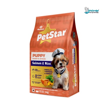  Petstar Salmon & Rice Puppy Dog Dry Food 1 kg