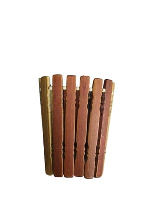 Rustic Wooden Desk Organizer Pen Stand for Office and Home