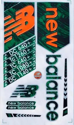 VR3 INTERNATIONAL | 3D DC1140+ Edition | English Willow | Embossed Cricket Bat Sticker | Green
