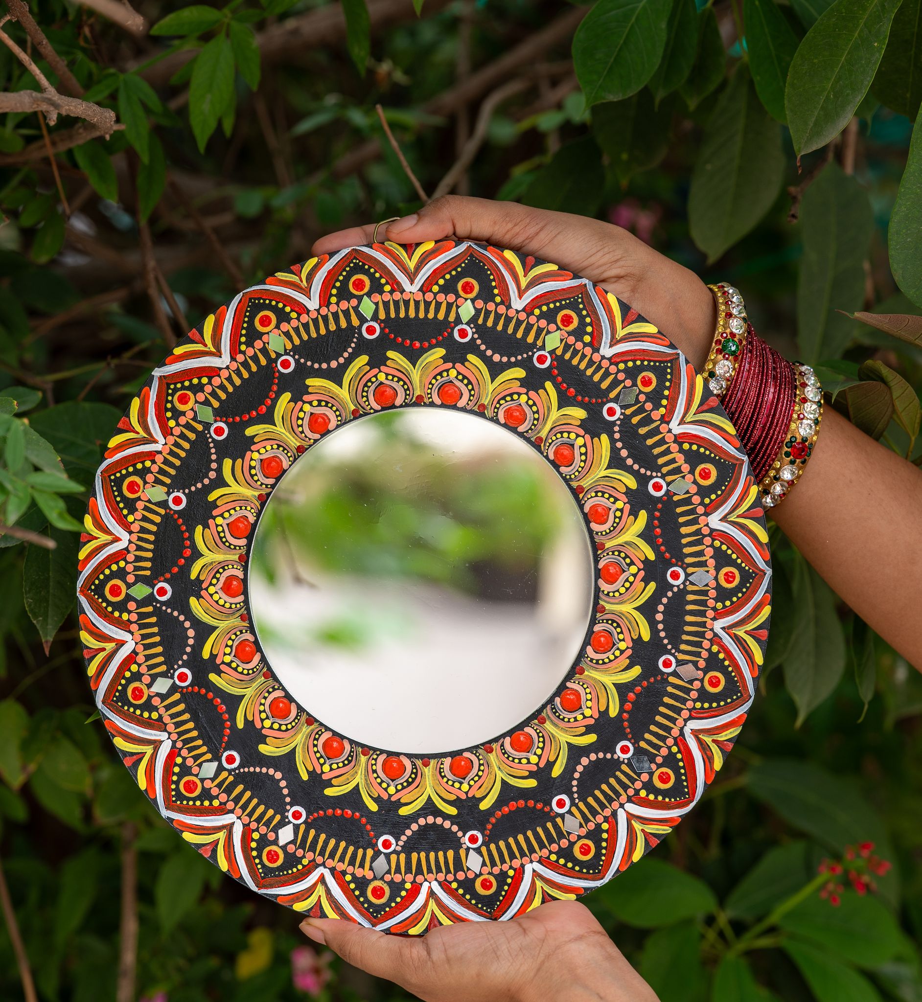 Sringar Mirror Mandala 12 inch