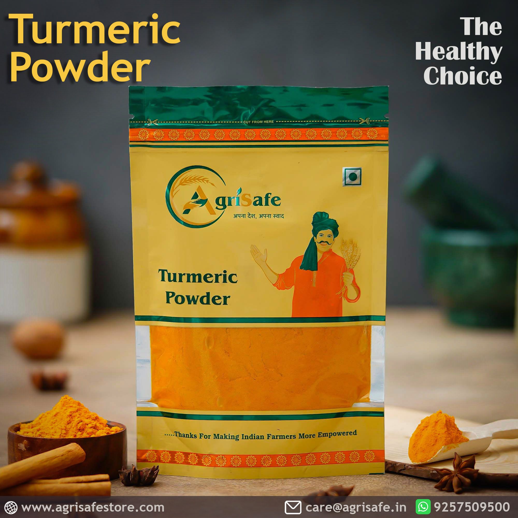 Agrisafe Turmeric Powder 500 gm
