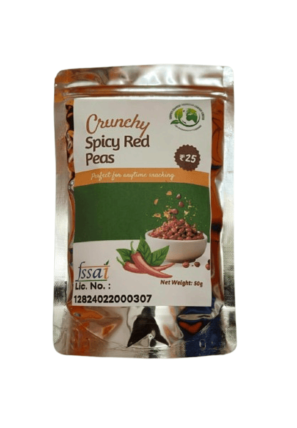 Crunchy Spicy Red Peas Anytime Snack Pouch 50g