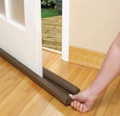 Divshana Door Bottom Sealing Strip Guard for Home | (39 inches, Pack of 3) | Door Stoppers | Door Seal | Door Closers | Waterproof Brown Colour