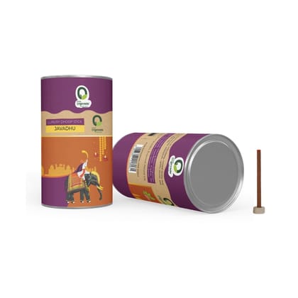 Prime Orgoveda Javadhu Dhoop Sticks | 100% Natural, Charcoal-Free | Long-Lasting Divine Aroma for Prayer, Pooja, Meditation & Relaxation | Handcrafted Premium Dhoop (Pack of 40 Sticks)