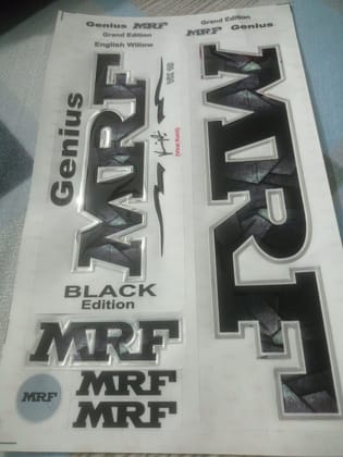 VR3 INTERNATIONAL | MRF DIGITAL 3D Embossed Bat Sticker (Black) VR3 INTERNATIONAL | MRF DIGITAL 3D Embossed Bat Sticker (Black)