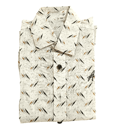 Boys' Casual Abstract Print Cotton Blend Shirt