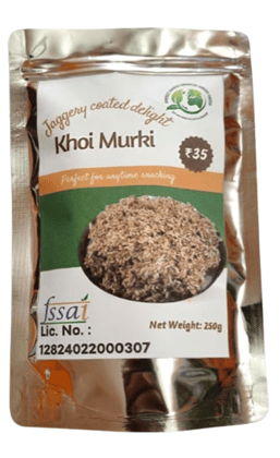 Jaggery Coated Khoi Murki Delight - Perfect Anytime Indian Snack