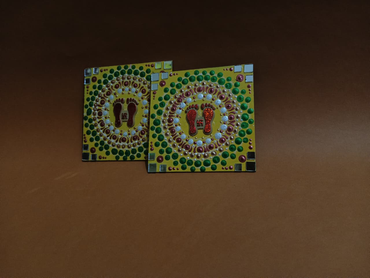 Handmade Diwali Lakshmi Charan Paduka (Set of 2)