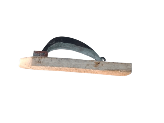 Traditional Iron Blade Wooden Board Vegetable Fruit Cutter Vegetable & Fruit Chopper (Pack of 1)