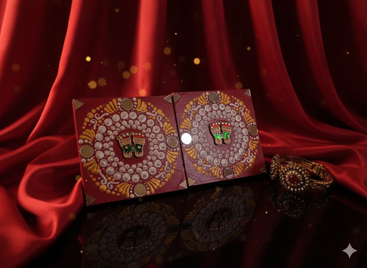Handcrafted Decorative Lakshmi Charan Paduka Wall Hanging Set