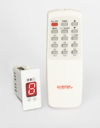 ReCoSys Remote Control Switch for 1 Light and 1 Fan with Regulator, Timer ,Sleep Mode, Learning