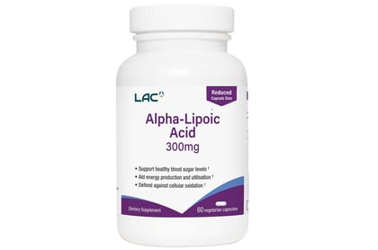 LAC Alpha Lipoic Acid 300mg – Antioxidant Support for Nerve Function, Blood Sugar, Energy & Healthy Aging, Protects Against Oxidative Stress – 60 Capsules