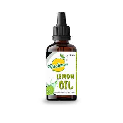 Vitalime Pure Lemon Essential Oil - Refreshing & Uplifting - 15ml
