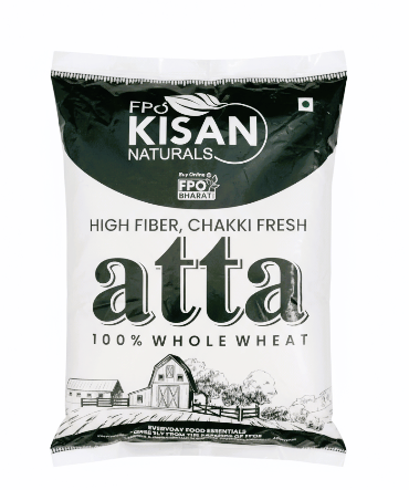FPO Kisan Naturals 100% Whole Wheat High Fiber Chakki Fresh Atta