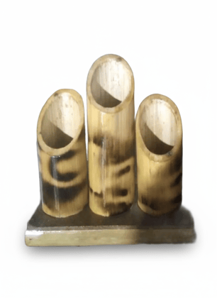 Handmade Natural Bamboo Pen Stand & Desk Organizer
