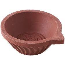 CTR Handcrafted Clay Diya for Diwali Pooja & Decoration
