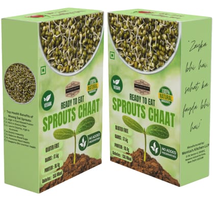 INDIAN KHANA KHAZANA Sprout Chaat 200gm | Indian Tasty Flavour Ready to Eat Food Sprout Chaat| No Added Preservative and Colours,Pack of 2 (Sprouts Chaat) INDIAN KHANA KHAZANA Sprout Chaat 200gm | Indian Tasty Flavour Ready to Eat Food Sprout Chaat| No Added Preservative and Colours,Pack of 2 (Sprouts Chaat)
