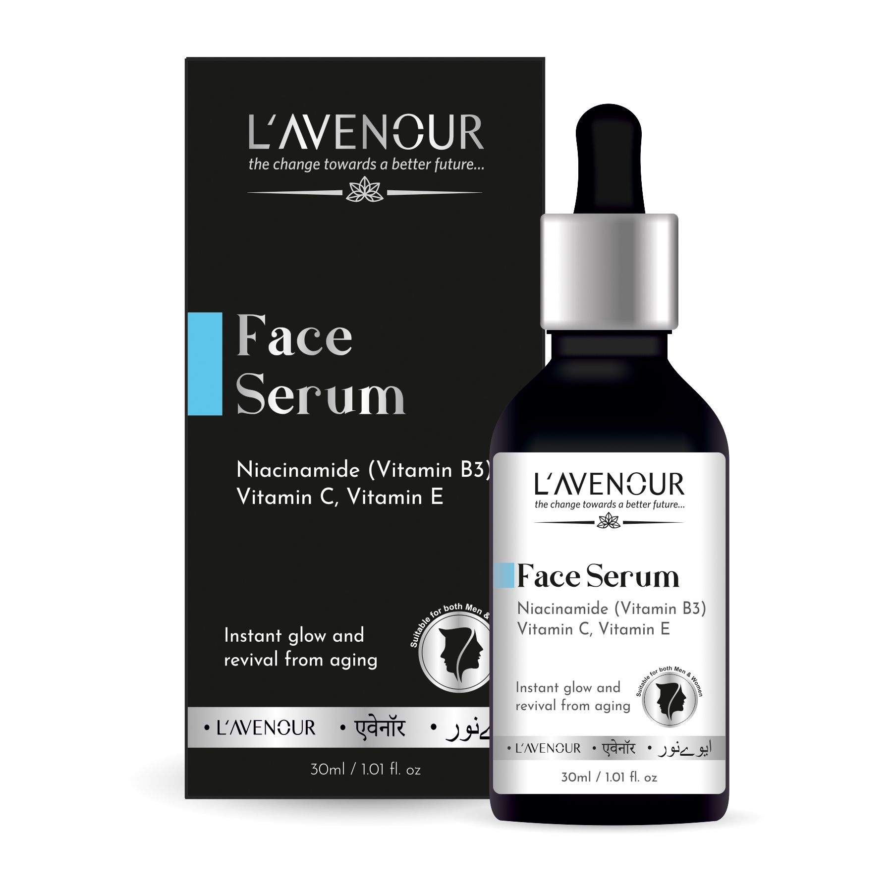 L’avenour 10% Niacinamide Face Serum For Acne Marks, Instant Glow & Revival From Aging - 30ml
