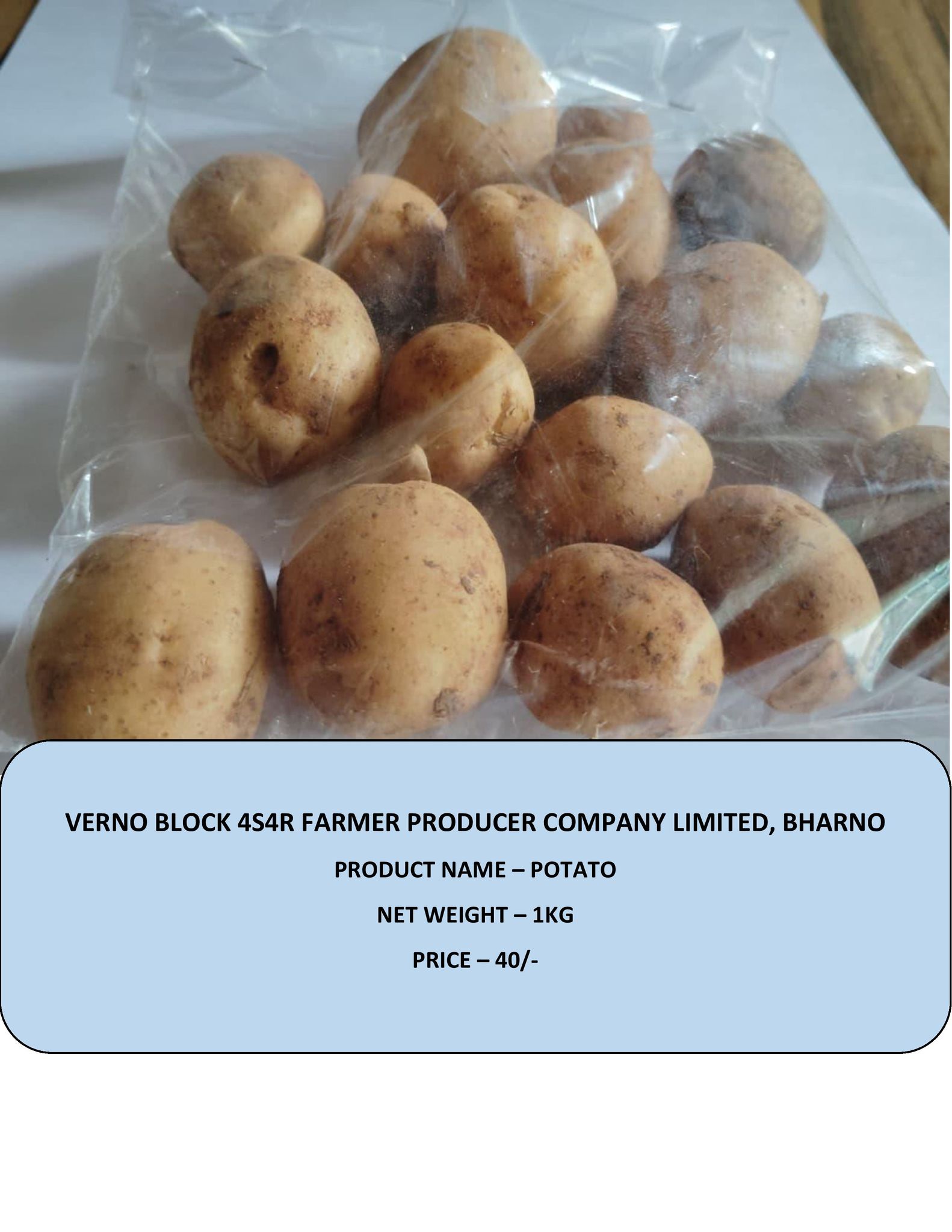 Fresh Farm Potatoes - 1kg Pack