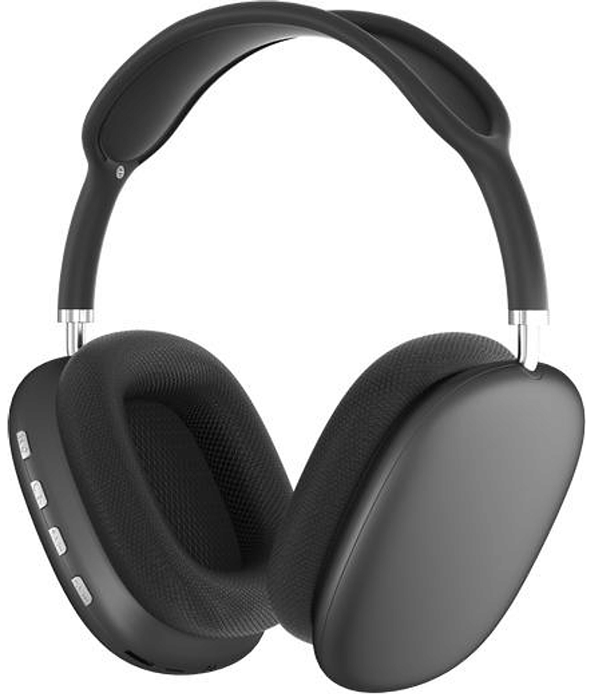OLIVEOPS P9 Black Headphones Bluetooth Bluetooth Headphone On Ear 4 Hours Playback Active Noise cancellation IPX4(Splash & Sweat Proof) Black