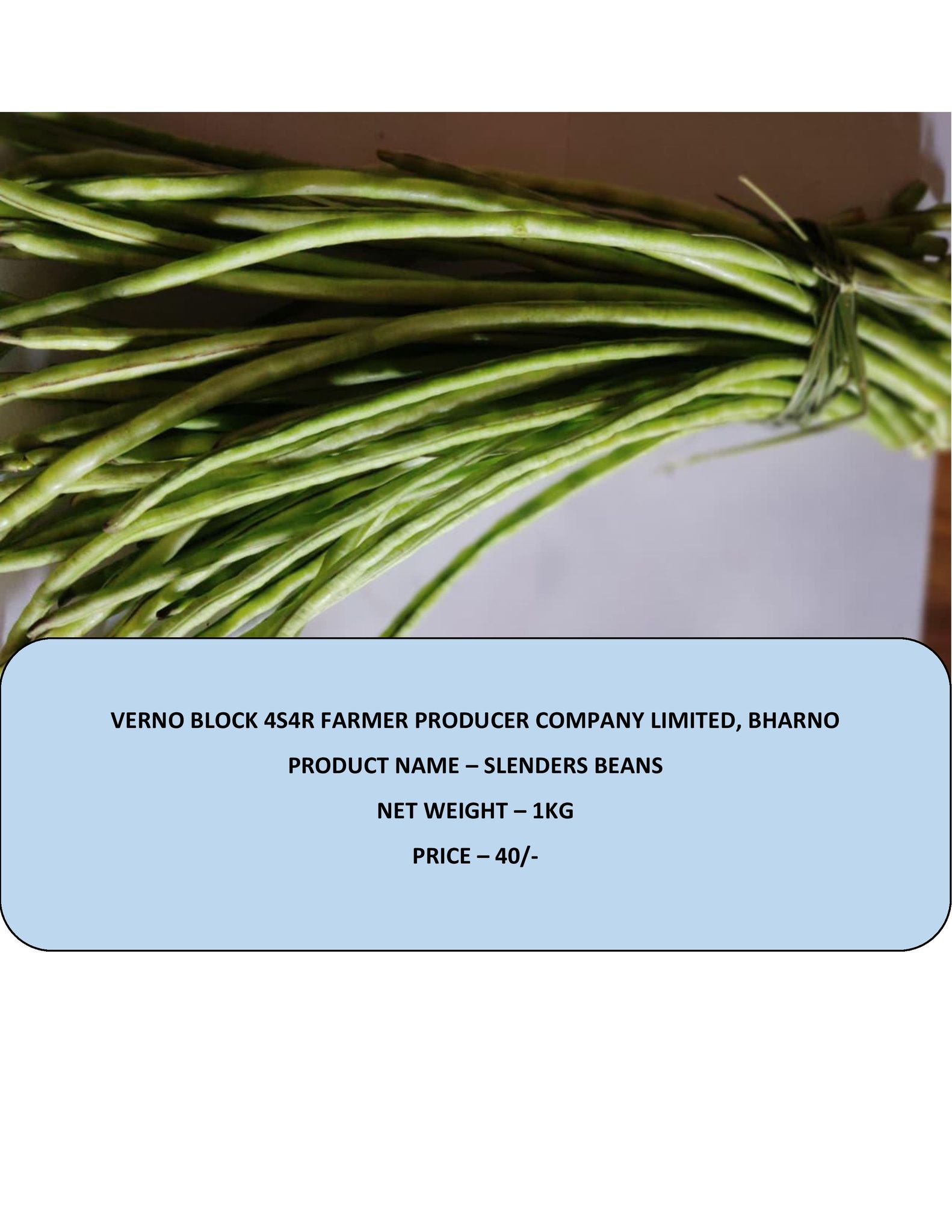 Fresh Slenders Beans (Yardlong Beans) - 1kg