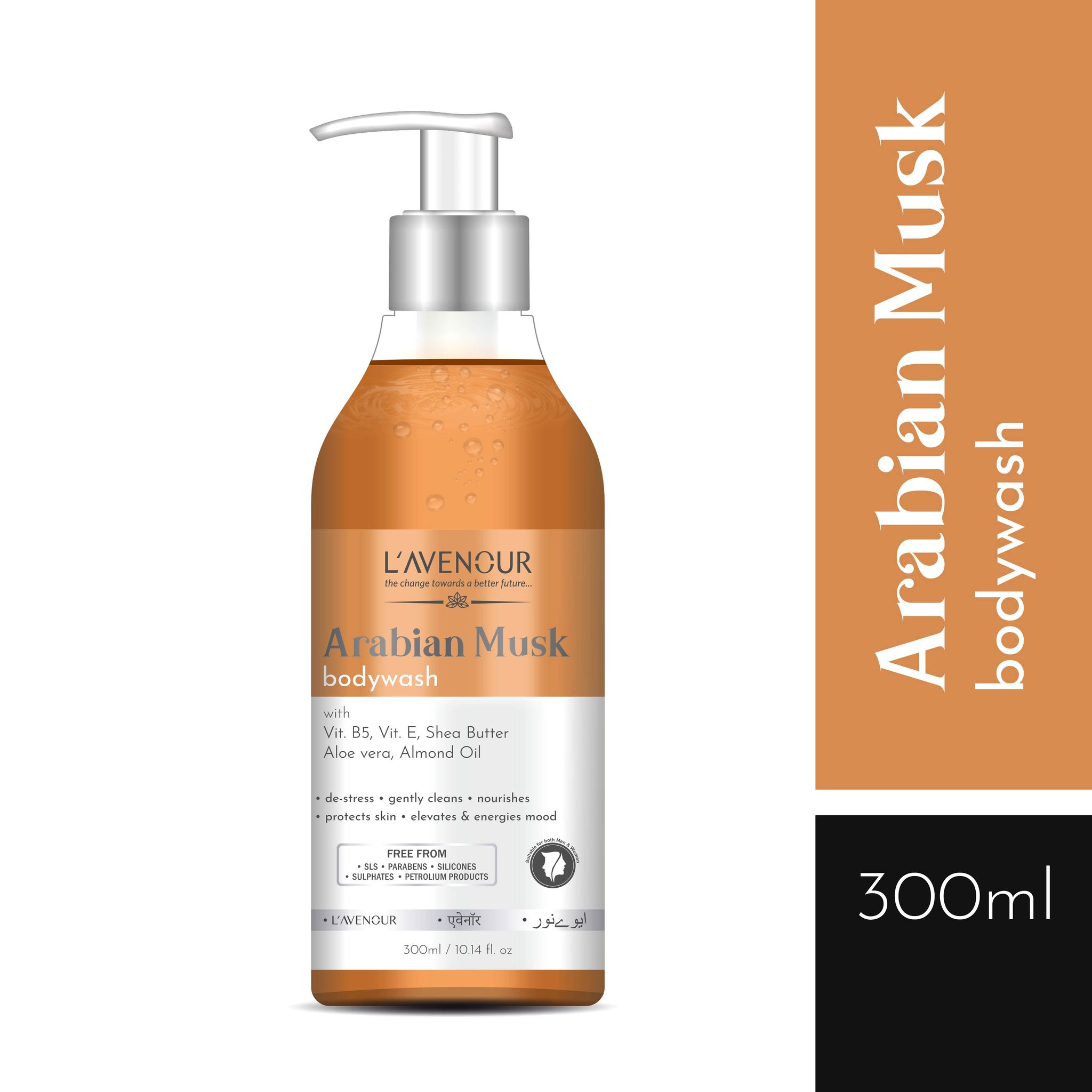 L'avenour Arabian Musk Body Wash For Deep Cleansing & Luxury Bath | Shower Gel For Men & Women 300ml